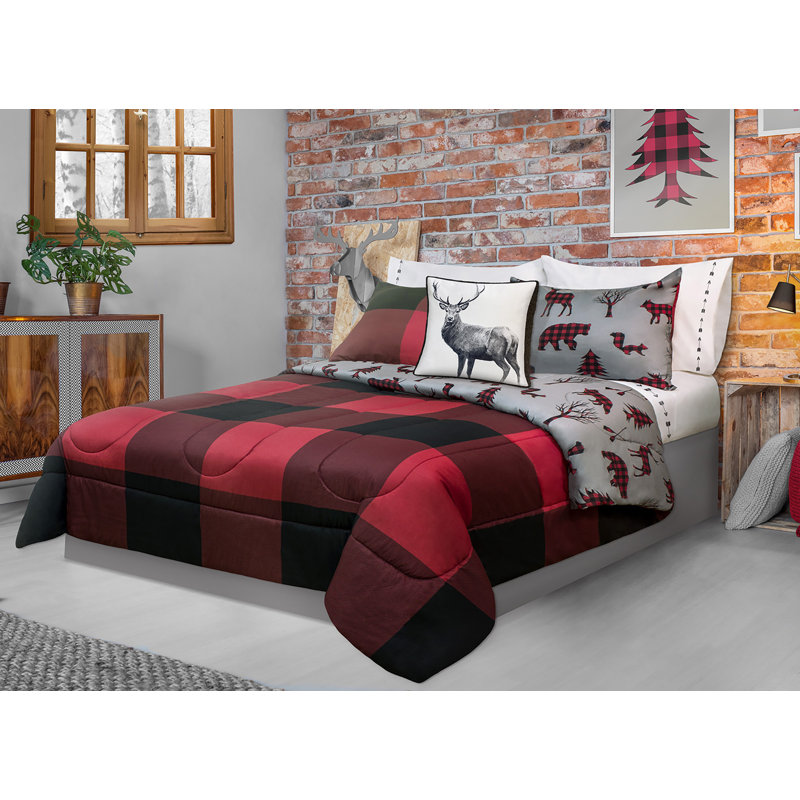 Safdie &amp; Co. Inc. Buffalo Plaid Comforter Set &amp; Reviews | Wayfair